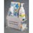 Poltex - Tissue / Hand Sanitizer Holder with Sign Sleeve Clear Acrylic Three Compartment - TISHANSIG-CT