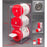 Poltex - Visual Management Wipe Dispenser Clear PETG Three Compartment Magnet Mount - WIPE3VM-M