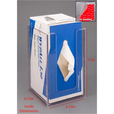 Poltex - Wipe Holder Clear PETG Manual Wypall L30 Wipes VHB Tape Mount - WYPL30-T