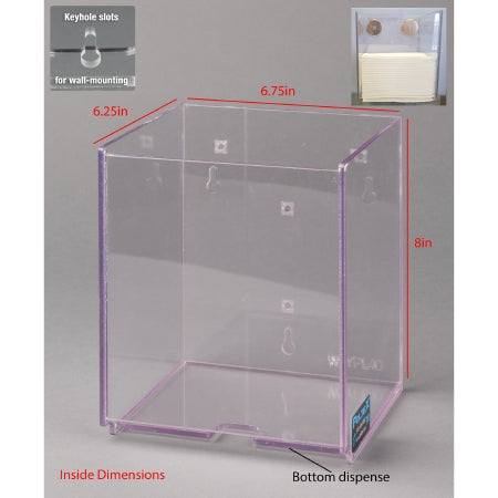 Poltex - Wipe Dispenser Clear PETG Manual Wypall L40 1/4 Fold Wipes Wall Mount - WYPL40BK-W