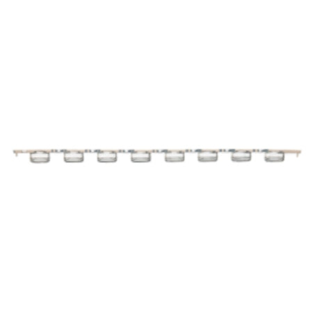Globe Scientific - Tube Cap Strip 8-Cap Strip Natural 0.2 mL For PCR Tubes NonSterile - PCR-02FC