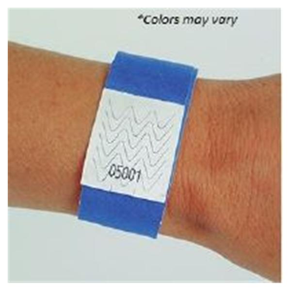 Dupont Company Wristband Identification Tyvek White 1000/Package - 15211W