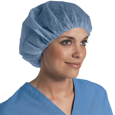 Pro Series - Bouffant Cap One Size Fits Most Blue Elastic Closure - NON30223BZ