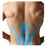 Spidertech. (NuCap Med) Tape Kinesiology Spidertech 100% Cotton/Poly Acrylic Pre Cut Adhesive Blue 10/Bx - TB22053-503