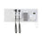Green Series 777 - Wall Transformer Welch Allyn Integrated Wall System with PanOptic Basic LED Ophthalmoscope, MacroView Basic LED Otoscope, Ear Specula Dispenser, and SureTemp Plus Thermometer - Welch Allyn - 777-PM2WXS-US