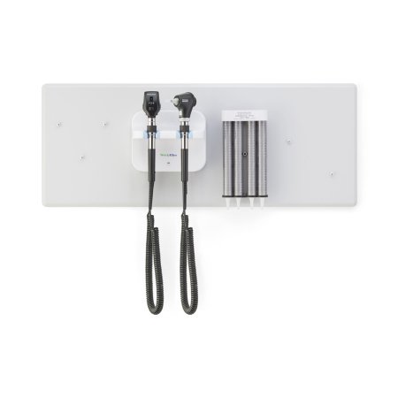 Welch Allyn - Integrated Wall System Green Series 777 Integrated Wall System with Coaxial LED Ophthalmoscope, MacroView Basic LED Otoscope, and Ear Specula Dispenser - 777-SM2WXX