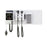 Green Series 777 - Wall Transformer Welch Allyn Integrated Wall System with PanOptic Plus LED Ophthalmoscope, MacroView Plus LED Otoscope for iExaminer, BP Aneroid, and Ear Specula Dispenser - Welch Allyn - 777-PM3WAX-US
