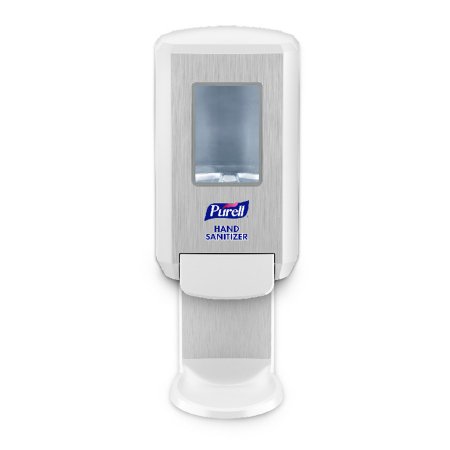 Purell CS4 - Hand Hygiene Dispenser PURELL CS4 Chrome / White ABS Plastic Manual Push 1200 mL Wall Mount - Gojo - 5121-01