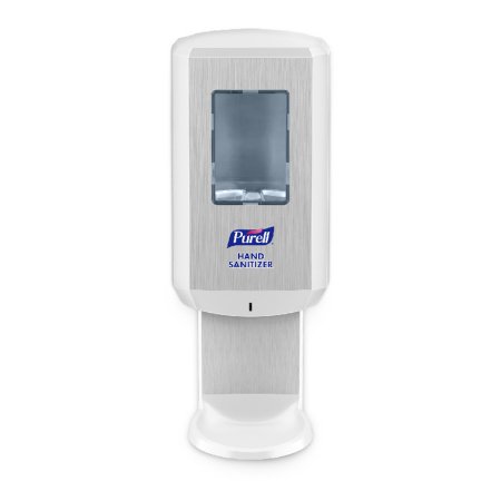 Purell CS6 - Hand Hygiene Dispenser PURELL CS6 Chrome / White ABS Plastic Touch Free 1200 mL Wall Mount - 6520-01