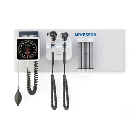 McKesson - Integrated Wall System Ophthalmoscope / Otoscope / BP Aneroid / Specula Dispenser / Transformer - 156-3PM2
