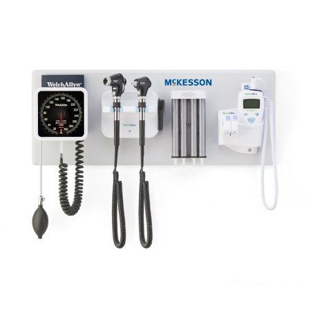 McKesson - Integrated Wall System Ophthalmoscope / Otoscope / BP Aneroid / Specula Dispenser / Thermometer / Transformer / iEXAMINER Smart Bracket - 156-4PM3