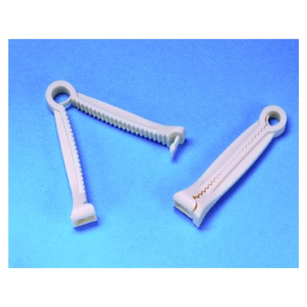 Busse Hospital Disposable Clamp Umbilical Cord Posi-Grip Interlocking Teeth Nylon 128/Ca - 384