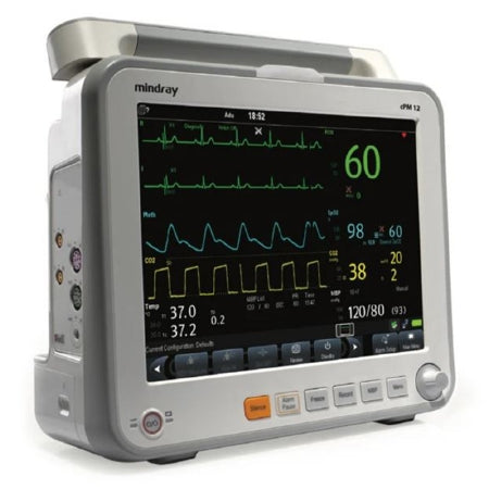 Midray - Patient Monitor Vital Signs Monitoring Type Arrhythmia, ECG, NIBP, Respiration, Temperature AC Power / Battery Operated - Edan Usa - 121-001365-00