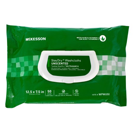StayDry - Personal Wipe Soft Pack Aloe / Vitamin E Unscented 50 Count - WPWU50