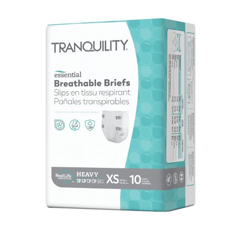 Tranquility Essential - Unisex Adult Incontinence Brief X-Small Disposable Heavy Absorbency - 2743
