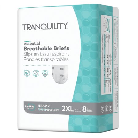 Tranquility Essential - Unisex Adult Incontinence Brief 2X-Large Disposable Heavy Absorbency - 2748