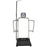 Health O Meter - Floor Scale with Height Rod Digital Display 1000 lbs. 454 kg Capacity Black AC Adapter / Battery Operated - 1100KL-BT-EHR