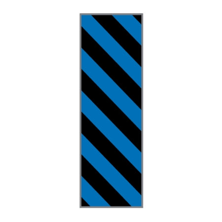 Key Surgical - Blank Instrument Tape Colored Identification Tape Black / Blue Vinyl 1/4 Inch - T-320-0902