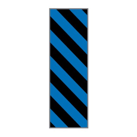 Key Surgical - Blank Instrument Tape Colored Identification Tape Black / Blue Vinyl 1/4 Inch - T-320-0902