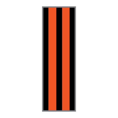 Key Surgical - Blank Label Tape Instructional Label Black / Orange Vinyl 1/4 Inch - T-310-0910