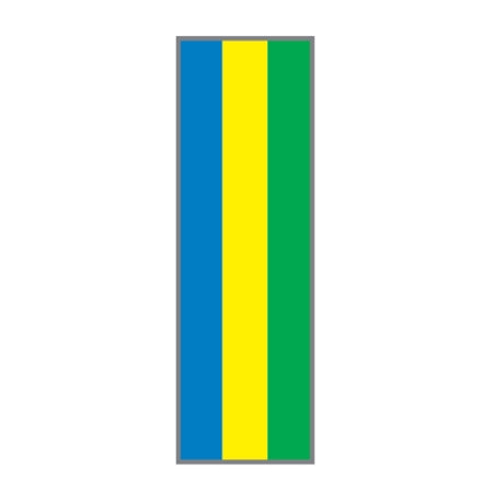 Key Surgical - Blank Instrument Tape Colored Identification Tape Blue / Green / Yellow Vinyl 1/4 Inch - T-330-020503