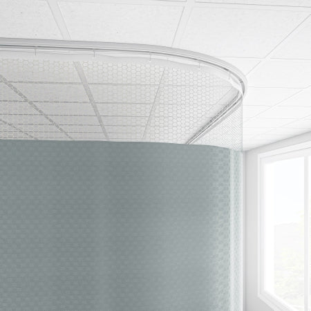 Imperial Fastener Company - Cubicle Curtain 20 Inch Mesh 216 Inch Width 92 Inch Length - 92X216SUMMIN
