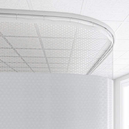 Imperial Privacy Systems - Cubicle Curtain 20 Inch Mesh 72 Inch Width 80 Inch Length - Imperial Fastener Company - 80X72SUMOAT