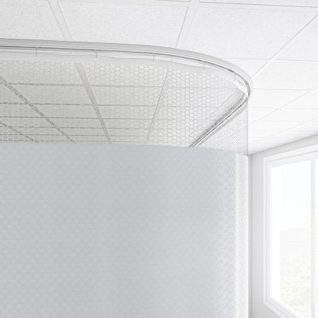 Imperial Fastener Company - Cubicle Curtain 20 Inch Mesh 72 Inch Width 92 Inch Length - 92X72SUMWHT