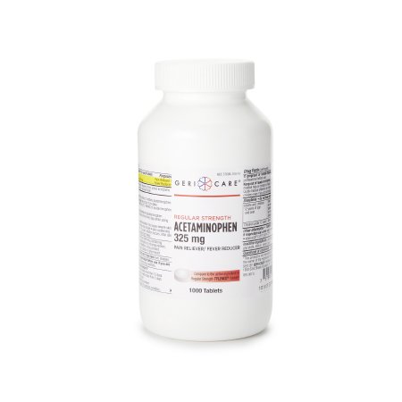 Geri-Care - Pain Relief 325 mg Strength Acetaminophen Tablet 1000 per Bottle - McKesson - 101-10-GCP