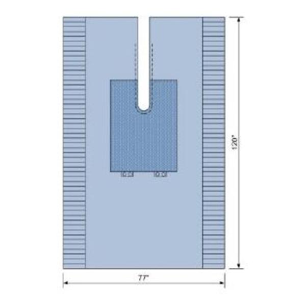 C-Core Medical Drape Surgical Fenestrated 77X120" Sterile 19/Ca - 19151