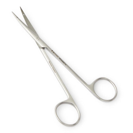 Medline - Suture Scissors Littler 5-1/2 Inch Length OR Grade German Stainless Steel NonSterile Finger Ring Handle Curved Sharp Tip / Sharp Tip - MDS0809714