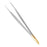 Furst - Tissue Forceps Adson 4-3/4 Inch Length Stainless Steel / Tungsten Carbide NonSterile NonLocking Serrated Thumb Handle Straight 1 X 2 Cross Serrated Teeth - Medline - MDS1000212F