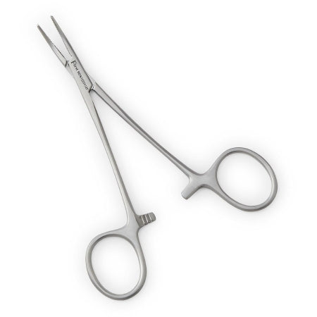 Furst - Hemostatic Forceps Halsted-Mosquito 5 Inch Length Stainless Steel NonSterile Ratchet Lock Finger Ring Handle Curved - MDS1222112F