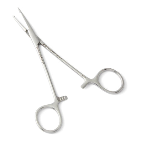 Medline - Tendon Passer Forceps 6 Inch Length Surgical Grade German Stainless Steel NonSterile Ratchet Lock Finger Ring Handle Straight 6 mm Long Pointed Tip - MDS1299215