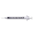 Becton Dickinson Micro-Fine Insulin Syringe with Needle 1 mL 28 Gauge 1/2 Inch Attached Needle Without Safety - 329424