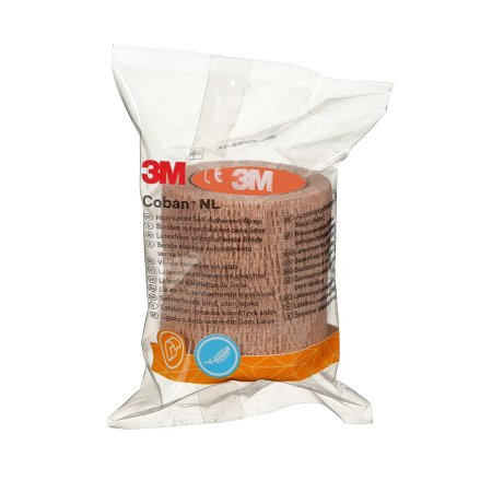 3M Coban NL - Cohesive Bandage 2 Inch X 2 Yard Standard Compression Self-adherent Closure Tan NonSterile - 2082-1X
