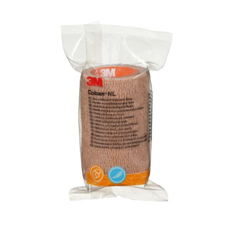 3M Coban NL - Cohesive Bandage 3 Inch X 2 Yard Standard Compression Self-adherent Closure Tan NonSterile - 3M - 2083-1X