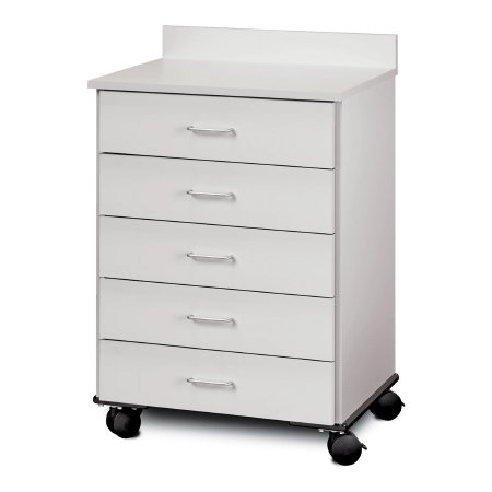 Market Lab - Mobile Cabinet Rolling Cabinet Laminate 5 Drawers Without Shelves Without Locks - 10495-GY