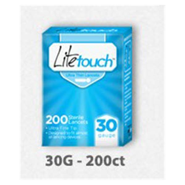 Medicore Medical Supply Lancet Litetouch 30G Blue Incision Device 200/Bx, 24 Bx/Ca - 202TK