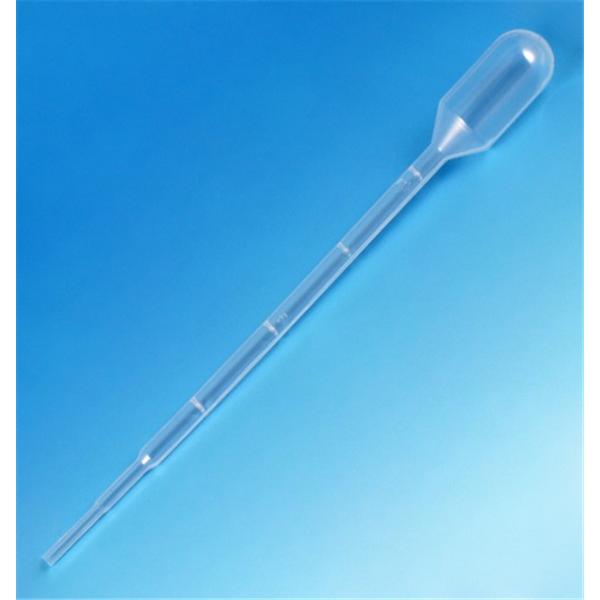 Globe Scientific Transfer Pipette 3Ml Graduated 140Mm Strl Disposable Individually Wrapped 100/Pk, 4 Pk/Bx - 137135