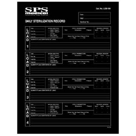 SPS Medical Supply - Sterilizer Record - LEB-100