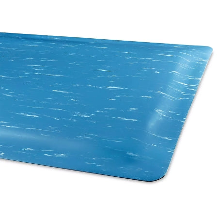 Uline - Anti-Fatigue Floor Mat 4 X 8 Foot Blue Vinyl / PVC Sponge - H-3169BLU