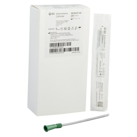 Bard - Urethral Catheter Straight Tip Uncoated 14 Fr. 6 Inch - BUC14F