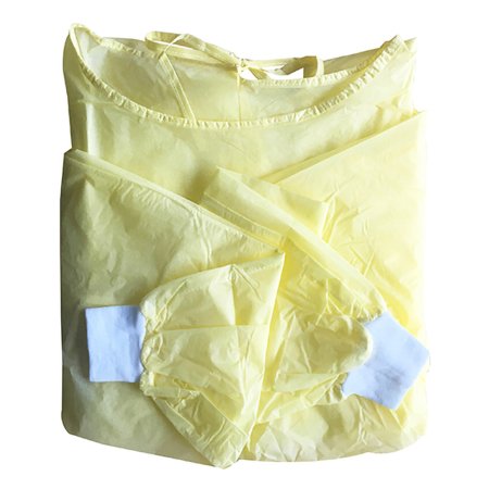 Welmed - Protective Procedure Gown Large Yellow NonSterile Not Rated Disposable - 9100-261L