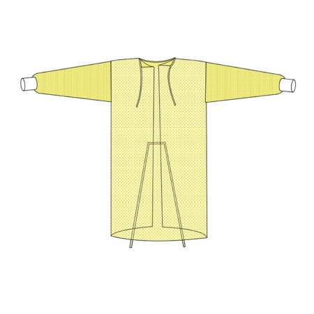 Welmed - Protective Procedure Gown X-Large Yellow NonSterile Not Rated Disposable - 9100-261XL