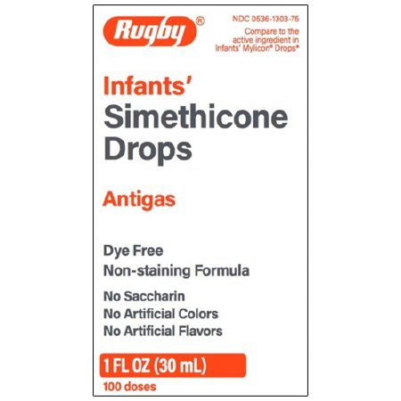 Rugby - Infant Gas Relief 40 mg / 0.6 mL Strength Oral Drops 1 oz. - 00536130375