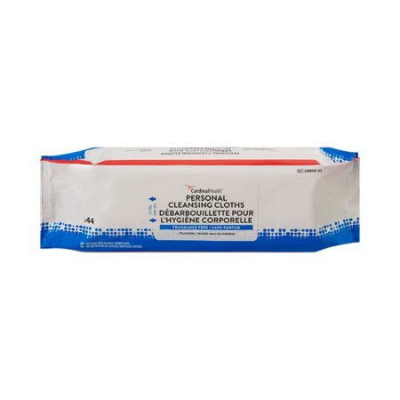 Cardinal Health Wings - Flushable Rinse-Free Personal Wipe Soft Pack Unscented 44 Count - Cardinal - 2AWUF-42