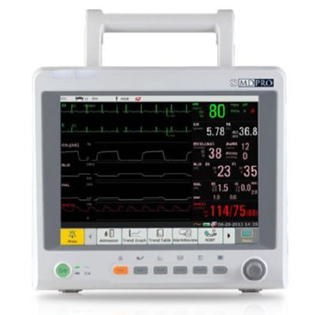 MD Pro 4500 - Patient Monitor Spot Check and Vital Signs Monitoring ECG, NIBP, Pulse Rate, Respiration, SpO2, Temperature AC Power - Edan Usa - MDPRO4500