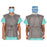 CoolSource - Cooling Vest Large Blue 6 Pockets Sleeveless Unisex - COOLVESTL