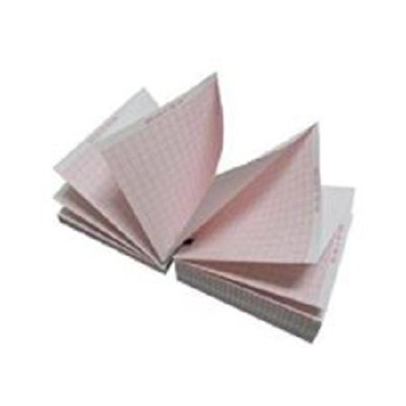 Print Media - Diagnostic Recording Paper Chart Paper Fan Fold Red Grid - 8925731